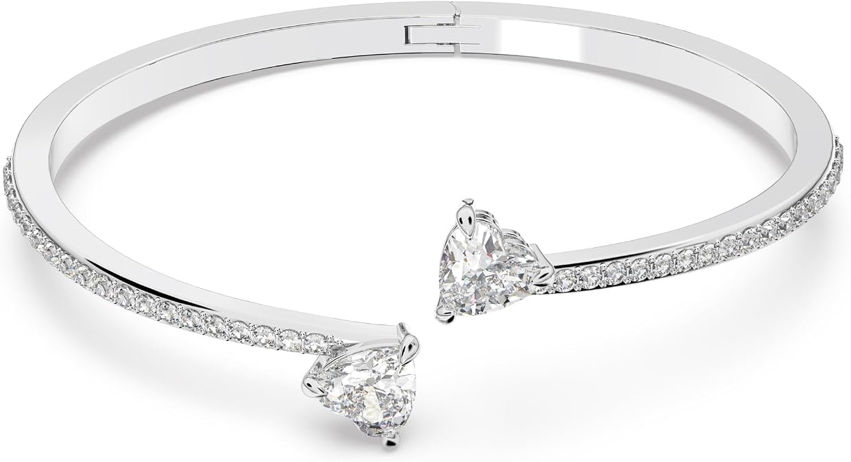 Swarovski Soul Heart Bangle Bracelet Collection, Rhodium Finish
