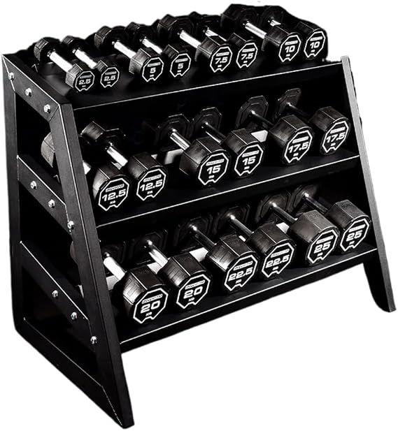 Dumbbel Environmentally Friendly PVC Fixed Dumbbell Dumbbell Rack Men's Home Gym Training Dumbbell Equipment Sett Barbell, 275kgA, Black