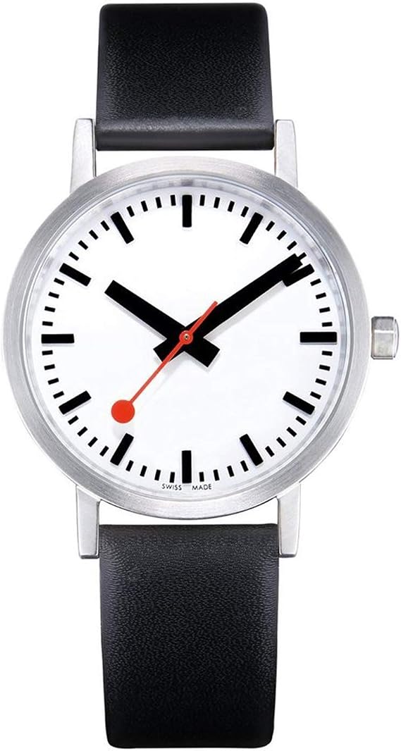 Mondaine Men's A660.30360.16OM SBB Analog Display Swiss Quartz Black Watch