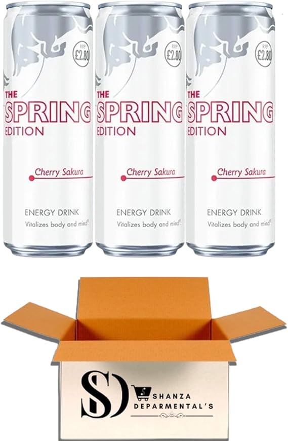Spring Edition Cherry Sakura 473 ml Cans – Limited Seasonal Energy Drink (3 Cans)
