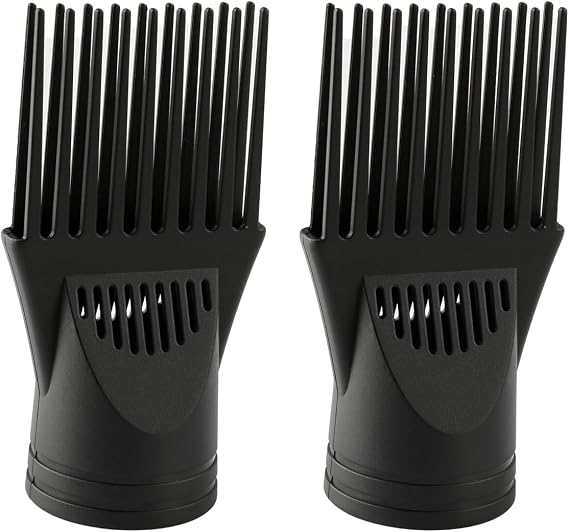 2PCS Universal Hair Dryer Diffuser,Black Salon Blow Dryer Nozzle Tools,Blow Dryer Brush for Straightening Detangling