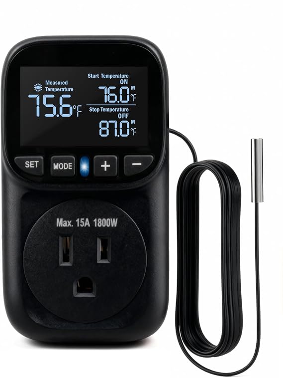 Temperature Controlled Outlet, Heating Cooling Thermostat Outlet