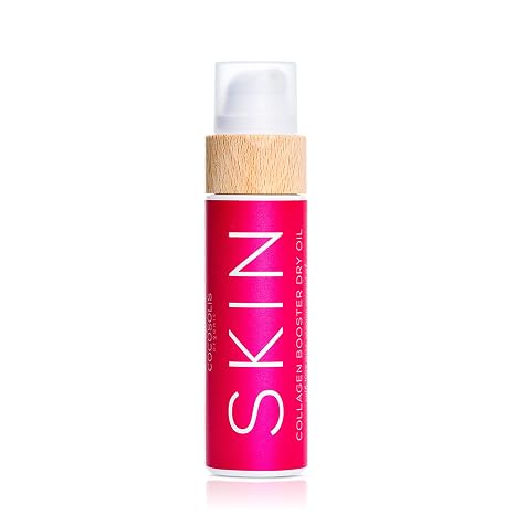 COCOSOLIS Skin Collagen Booster Anti-Ageing Oil - Face & Body Oil with Rosehip Organic Oils and Vitamin E - Smooths and Reduces Wrinkles (110 ml)