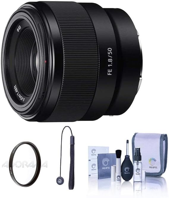 Sony FE 50mm f/1.8 Lens for Sony E with Accessories Kit