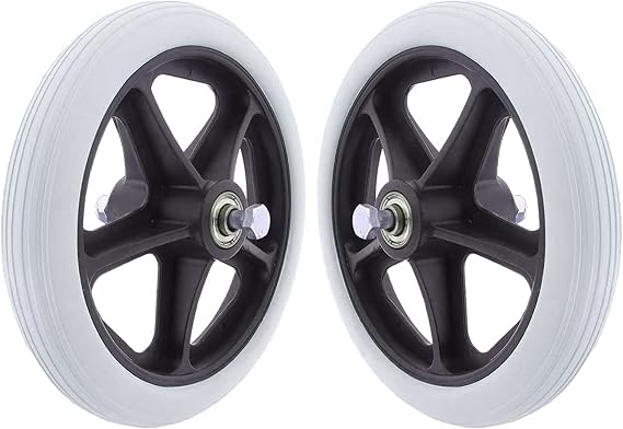 Wheel Replacement Parts,Rueda Delantera Para Silla De Ruedas 2 Cada,Wheelchair Front Wheel,Carga Máxima 120 Kg, Reemplazo Para Silla De Ruedas Accesorio/Gray/15Cm (6 Inch)