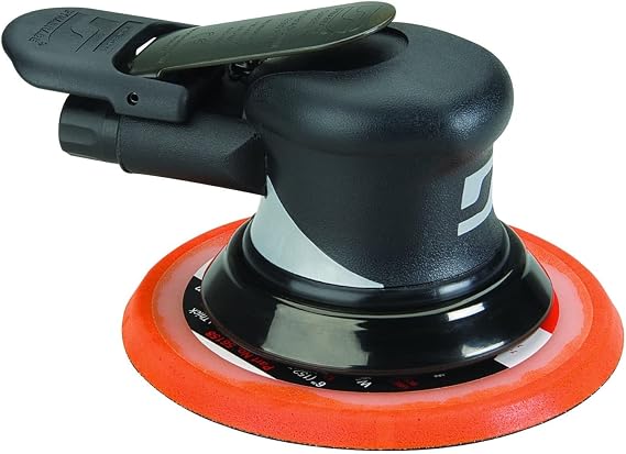 Dynabrade (56859) Dynorbital Supreme 6" (152 mm) Diameter Random Orbital Sander, Non-Vacuum | Proportionate 3/32" (2.5 mm) Diameter Orbit | 12000 RPM Pneumatic Motor