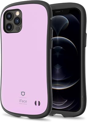 iFace First Class Cafe Series Designed for iPhone 12 Pro and iPhone 12 6.1 Cute Hybrid [Hard Shell  Bumper] Shockproof Phone Case - Purple Macaron