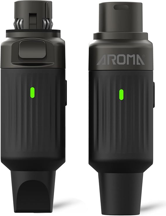 Ulumac Aroma 2.4GHz Wireless XLR Transmitter and Receiver, 130ft Range, 7-Channel, 10H Battery, Plug & Play, Wireless Microphone Adapter for Dynamic Mics/PA System/Live Sound/Mixer/Church (ARC3-N2)