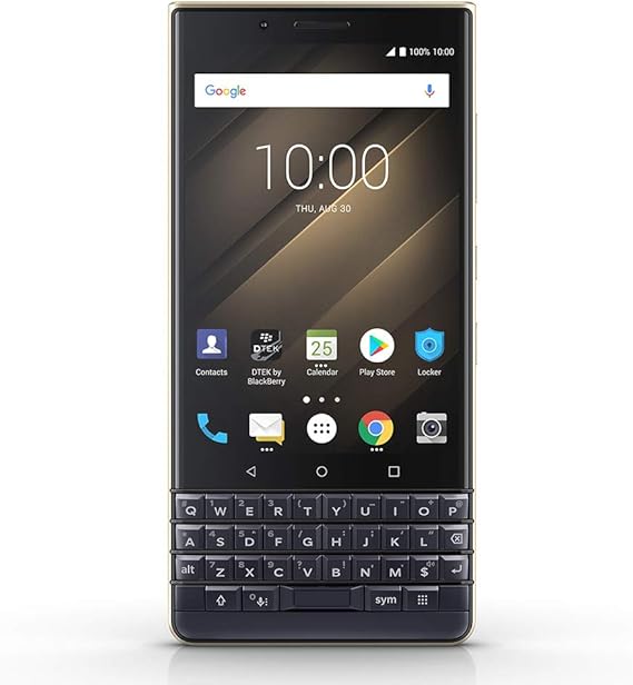 BlackBerry KEY2 LE Unlocked Android Smartphone (AT&T, T-Mobile, Verizon), 64GB, 13MP Rear Dual Camera, Android 8.1 Oreo  Champagne