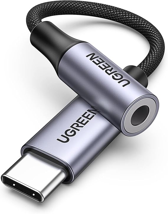 Ugreen Type-C to 3.5mm Jack Aux Dönüştürücü Kablo | Kulaklık Adaptörü DAC USB C Aux 3,5 mm Tip C Jack iPad Pro Galaxy S22 S23 Ultra için