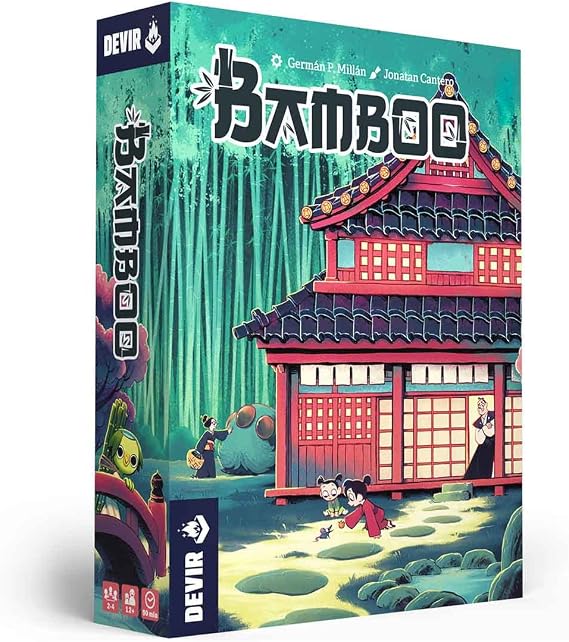 Devir - Bamboo Board Game, Family Strategic Eurogame with Action Management & Tile Optimization for Families & Friends Ages 14+, 24 Players, Playtime 90, Multi-Language