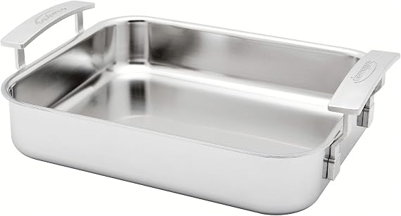 Demeyere Industry 5-Ply 12.5-in Stainless Steel Lasagna Pan