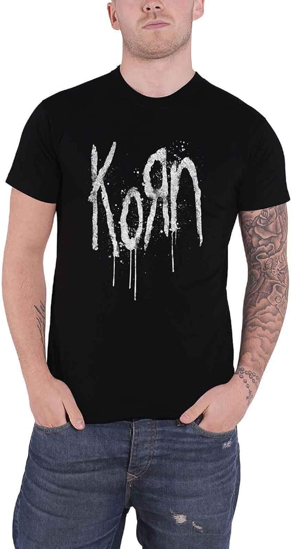 Men's Korn Still A Freak (Back Print) Slim Fit T-shirt Black