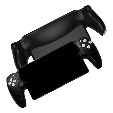 Replacement Shell Plate for P5 Portal DOBEWINGDELOU Front Cover & Back Plates Custom Full Housing Case Cover DIY Handheld Console Faceplate ABS Black