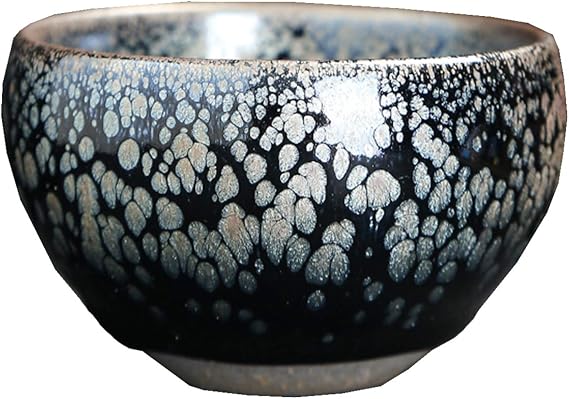 JianZhan Tenmoku Tea Coffee Cup Bowl Chinese Crafts Mug Designer Collection Ceremony Ancient Style HandWork Made (D)