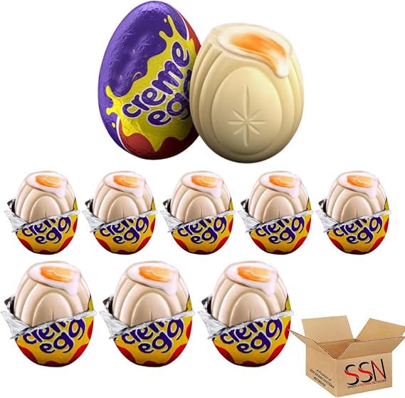 Cdbury White Creme Egg Chocolate Egg 40g (Pack of 24 (Half Box))