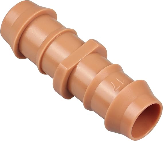 Gardrip Drip Irrigation Barbed Coupling：20 Pack Drip Irrigation Coupler Parts Fits for 1/2 Inch Drip Irrigation Tubing 17mm 0.600" ID Coupling Connectors for Patio Lawn Garden