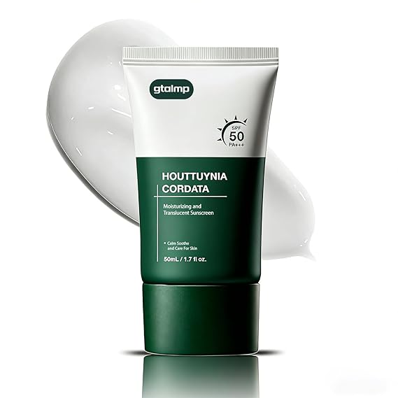 gtalmp Zero Cast Sunscreen SPF 50 with Houttuynia Cordata, 1.7 fl oz | For Daily Facial Skincare, Makeup Wearers Can Layer the Lightweight Hydrating Formula Under Foundation