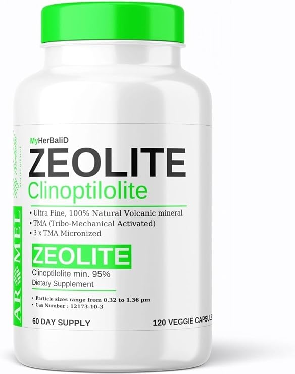 Aromel Zeolit Tozu Kapsül 120 Adet 1 Mikron Ultra Fine, Tma Zeolit Tribo-Mechanical Activated