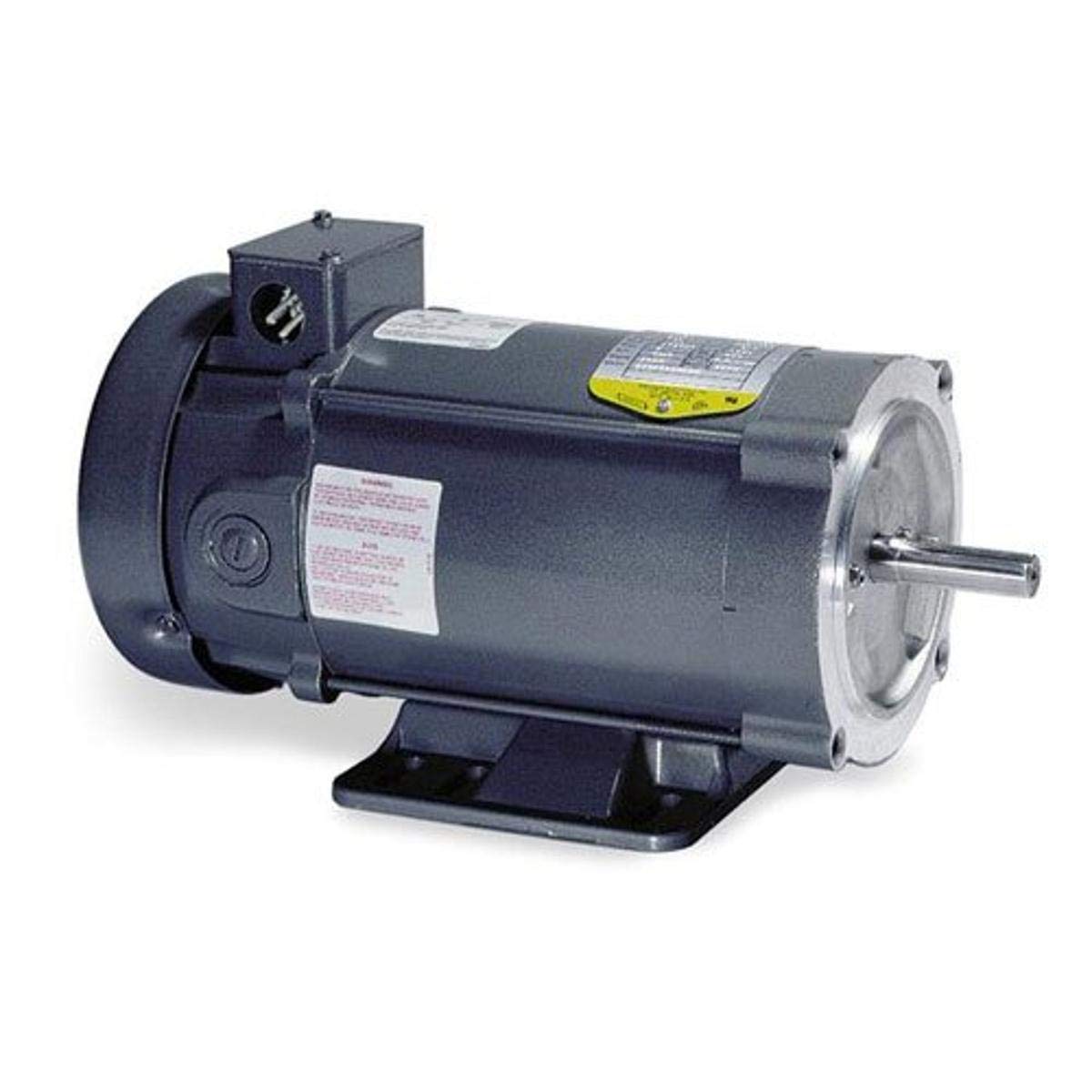 Baldor Electric CD7503 215C Frame TEFC General Purpose DC Motor, 3 hp, 1750 RPM, 180-200100V, C Face, RG Base, 7544D, F1
