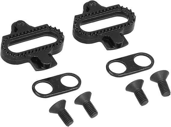 Bike Pedal Clipless Cleat Plate Set SH51 Metal Riding Platform Kit for SPD Series with 1 Way Release, Better Power Transmission, Equipped with Sturdy Chrome Molybdenum Steel,