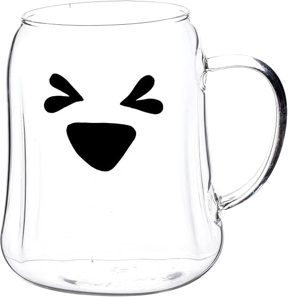 Glass Ghost Mug Squint