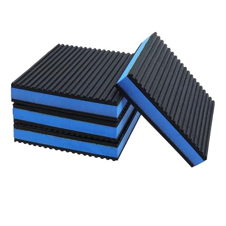 Anti Vibration Pads, 4x4 Inch, 4Pcs | EVA Rubber Isolation Mats, For Washing Machine Dryer Treadmill Air Compressor HVAC, Reduce Noise & Vibration