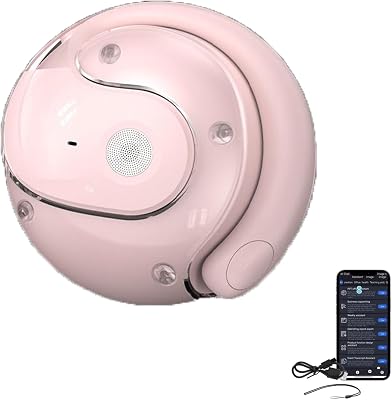 T26 Translation Earbuds, T26 Pro Language Translator, Wireless High Precision Bluetooth Translation Headphones Support 75 Languages Playing Music Over The Ear Earbuds Pink