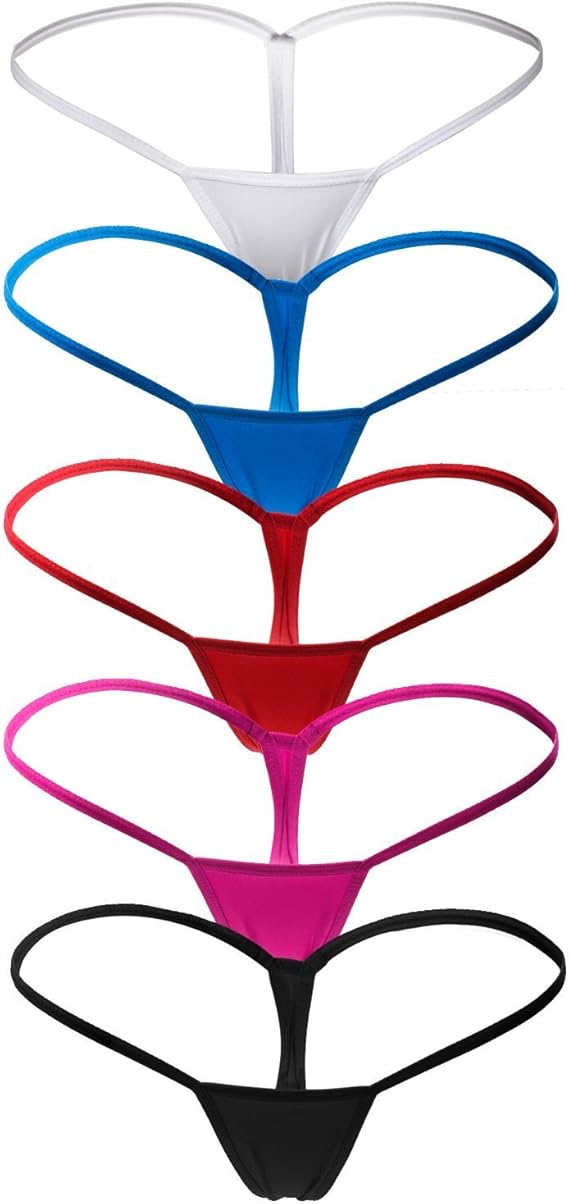 ETAOLINE Women's Low Rise Micro Back G-string Tiny Thong Panty