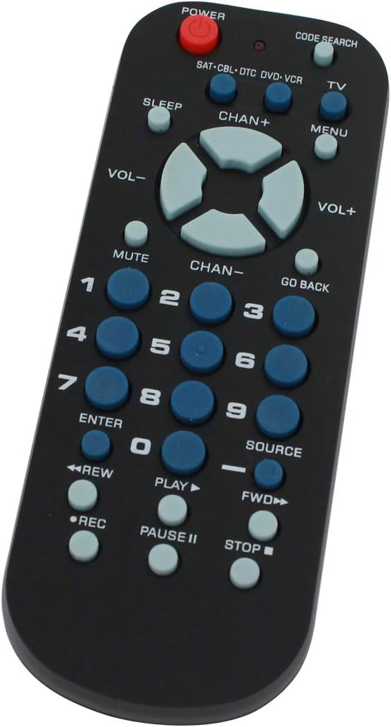 Replacement for RCA 3-Device Universal Remote Control Palm Sized | Compatible with Durabrand TV - Remote Code 0463, 0178, 0171