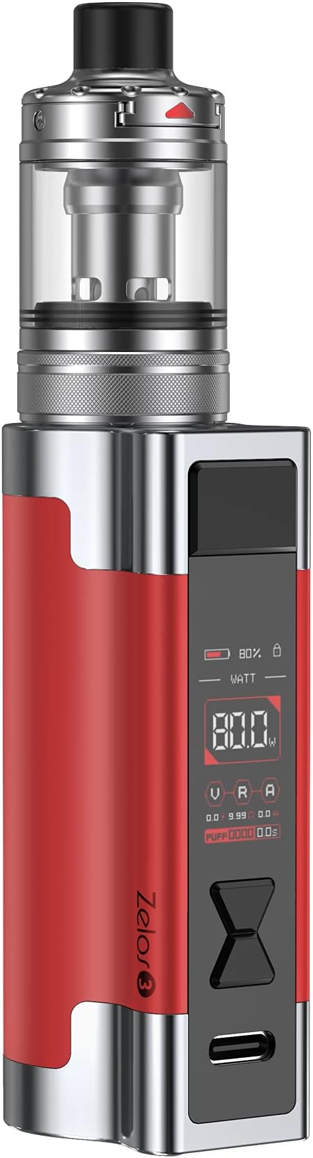 aspire Zelos 3 Nautilus Kit 3200 mAh 4.0 ml 24 mm Red