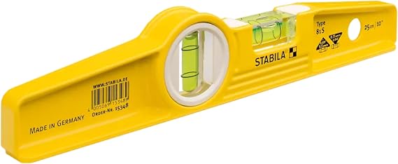 STABILA Type 81S Die-Cast Torpedo Level, Cat. Number 25010