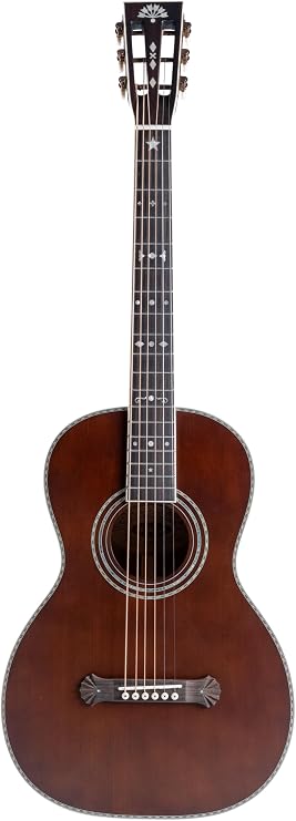 Washburn R310K Victorian Parlor Acoustic Guitar Antique Brown