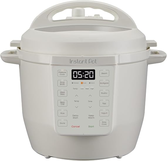 Instant Pot 6QT RIO 7-in-1 Multi-Cooker, Pressure Cooker, Slow cook, Saute, Steam, Rice Maker, Yogurt, Warmer, Sea Salt, 6 Quarts