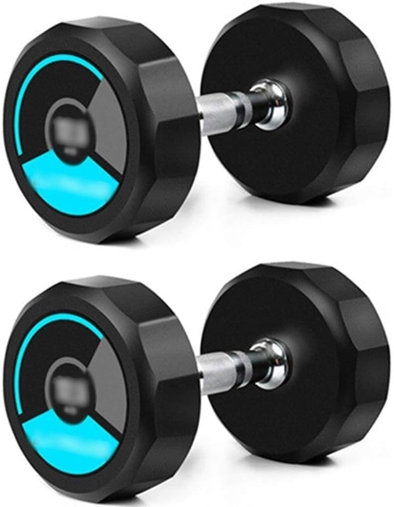 Dumbbell set Adjustable Fillable Dumbbells Set,Household Twelve-sided Design Professional Fitness Equipment Dumbbells, Men's And Women's Gym-coated Dumbbells (Color : Blue-30KG*2)