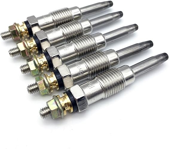 Ensun Diesel Glow Plugs - Dual Coils Quick Start - Compatible with 190D 240D 300CD 300D 300SD 300SDL 300TD (pack of 5) replace# 0250201039 80006 DRX00068