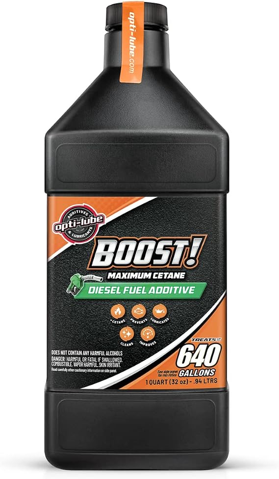 Opti-Lube Boost! Formula Diesel Fuel Additive: Quart, Treats up to 640 Gallons (Quart, 1 Bottle)