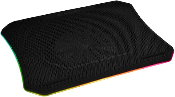 Thermaltake Massive 20 RGB Steel Mesh Panel Single 200mm Fan 10"19" Laptop Notebook Cooling Pad CLN014PL20SWA