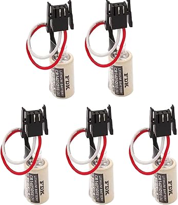5Pcs 1000mAh CR14250SE 3V 12AA for FDK PLC Battery 1747-BA Backup Power Supply, 14mm25mm