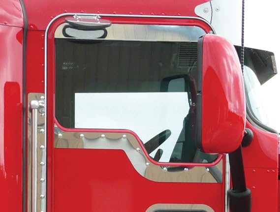 RoadWorks Stainless Steel Contoured Under Window Trims for Kenworth Daylite Door | 40195