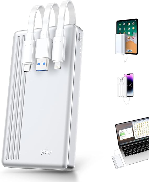ySky Portable External Hard Drive for iPhone iPad MacBook Computer,1TB Photo Stick USB Storage Device for iPhone17/16/15/14/13/12 & USB C Android Phones& Windows PCMFi Certified,One-Touch Backup