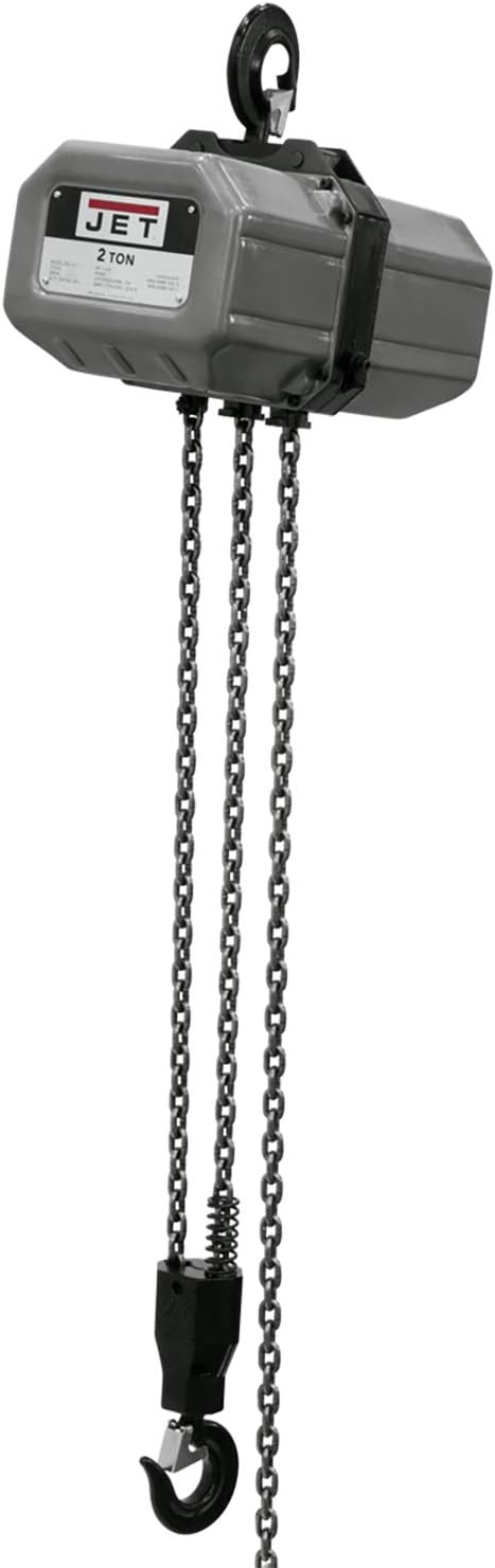 JET 2SS-1C-10 2-Ton Electric Chain Hoist, 1-Phase, 10' Lift (211000)