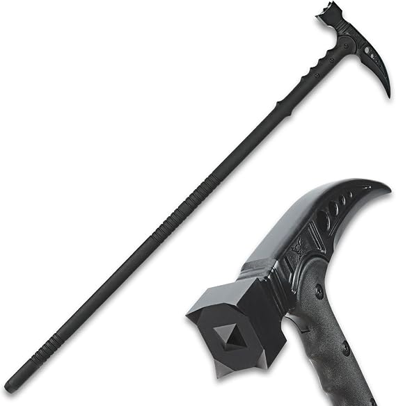 M48 Kommando Survival Hammer Hiking Staff | Cast Stainless Steel Hammerhead