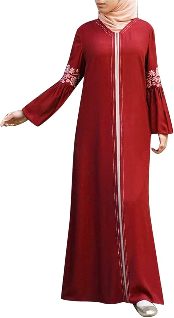 Women's Muslim One Piece Prayer Dress for Women Abaya Dress Islamic Middle East Dubai Turkey Maxi Abaya Kaftan Dress