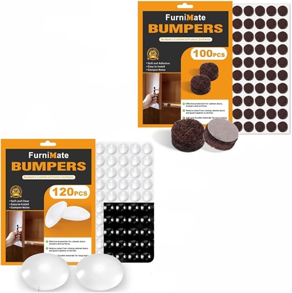 Felt Cabinet Door Bumpers Brown + Cabinet Door Bumpe 120pcs
