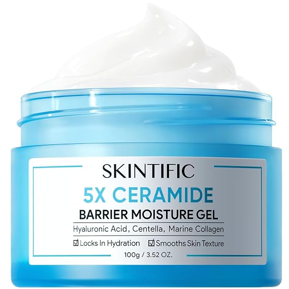 SKINTIFIC 5X Ceramide Barrier Repair Moisturizer for Sensitive Skin,100g