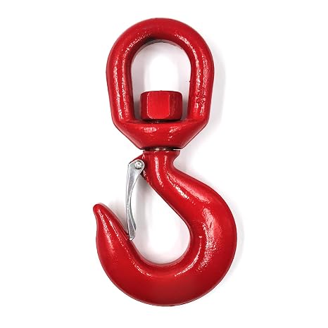 3 Ton Lifting Swivel Hook with Safety Latch 3/4 Inch