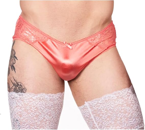 XDress Shiny Satin Hipster Panty for Men