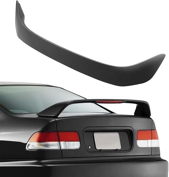 FINDAUTO Spoiler Wing Rear ABS for Honda for Civic Coupe 2001-2005 | Direct Fit, Easy Install, OEM Style, Quick Mount, Reliable Replacement