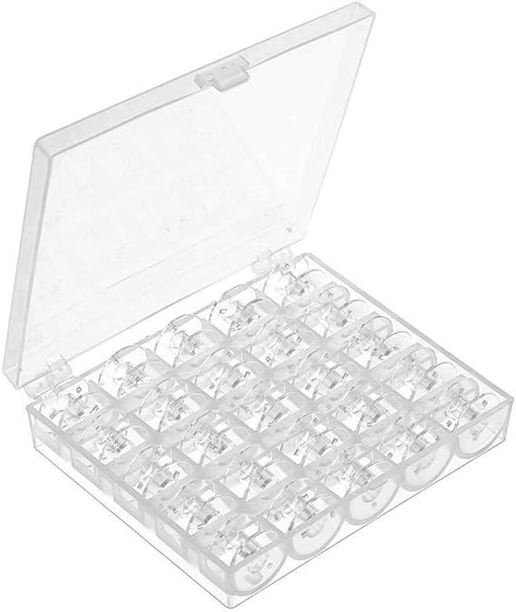 CKPSMS Brand -25PCS Plastic BOBBINS #KP-19208 Compatible with/Replacement for PFAFF Brand Ambition 1.0,1.5 Creative 1.5 Passport 2.0,3.0,260C, 140S,160S, 260S